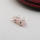 Rose Quartz Hexagon Bicone Pendant for Jewelry Earring as Birthday Gift